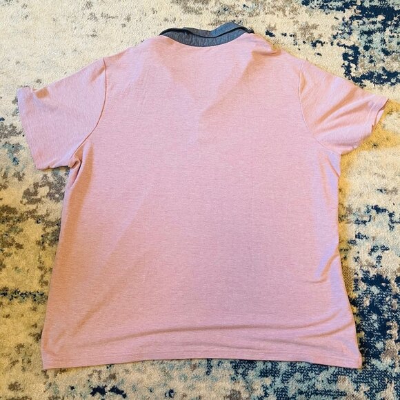 Harbor Bay Rose/Red Blue Pullover Polo Mens Shirt Cotton/Polyester Size 4XL - Picture 4 of 4